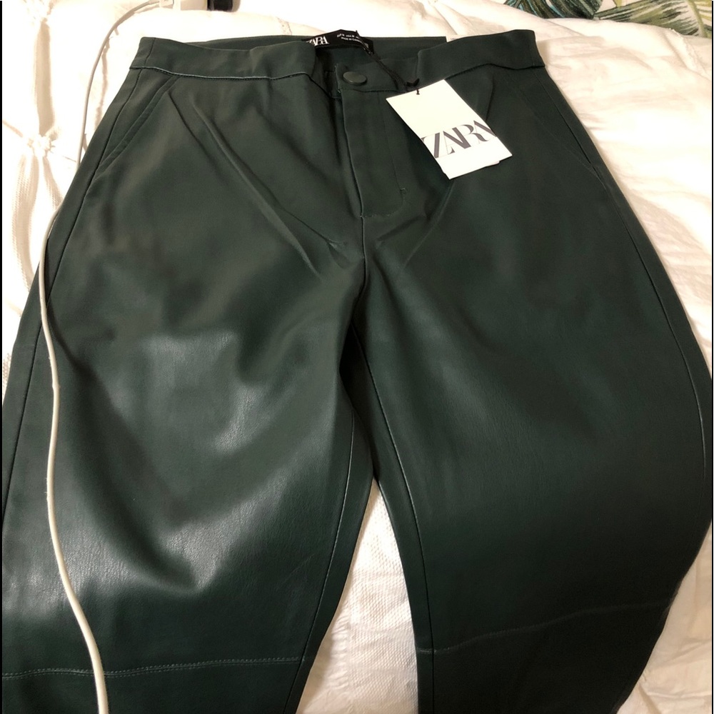 Zara faux leather pants